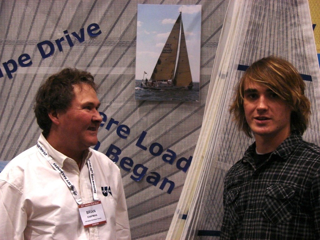 Zac Sunderland and Brian Chapman from UK Halsey’s Toronto Loft photo copyright Greg Nicoll taken at  and featuring the  class