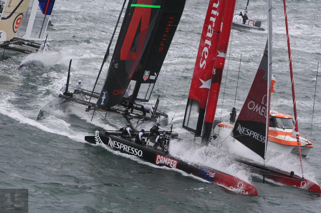 The penalty - America's Cup World Series Super Sunday San Diego photo copyright John Mangino http://www.icupusa.com/ taken at  and featuring the  class