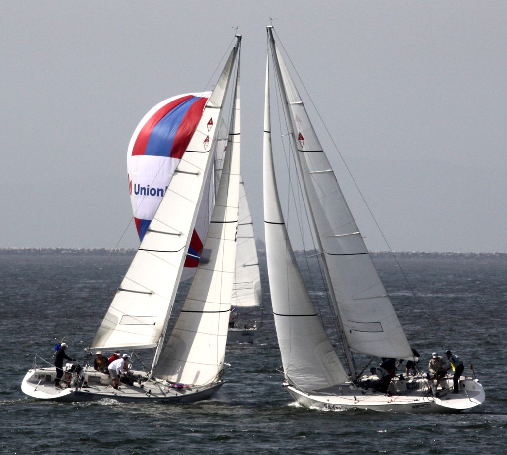 Action in every direction  - Ficker Cup, Day 2 - Long Beach YC © Rich Roberts http://www.UnderTheSunPhotos.com
