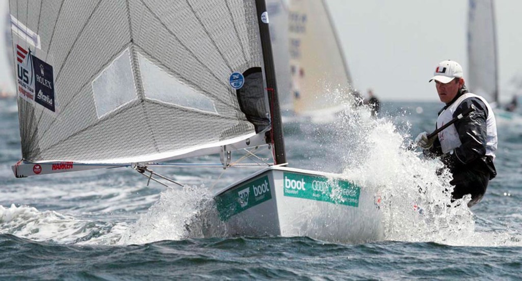 Zach Railey - Finn class action at Kieler Woche 2011 © Otto Kasch