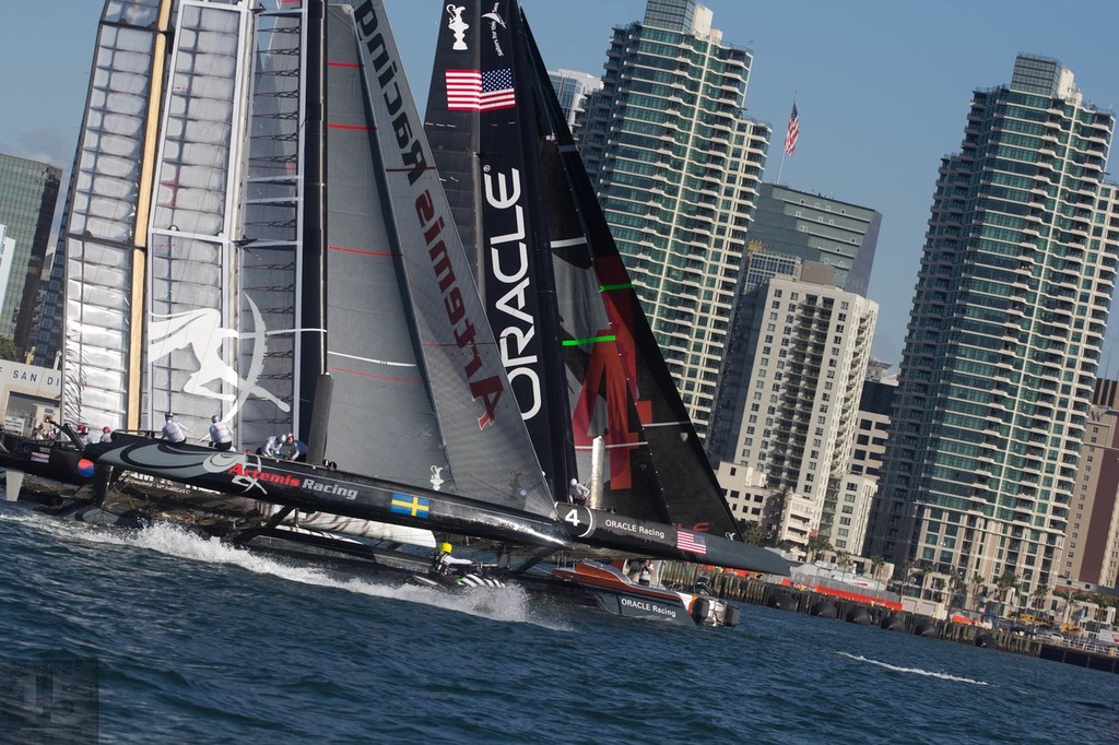 Challenger of Record and defender  - America's Cup World Series Super Sunday San Diego photo copyright John Mangino http://www.icupusa.com/ taken at  and featuring the  class