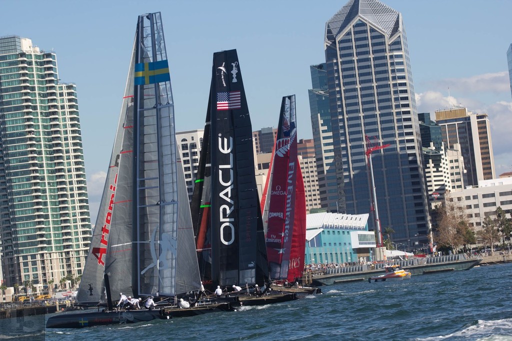 Th e Favorites  - America's Cup World Series Super Sunday San Diego photo copyright John Mangino http://www.icupusa.com/ taken at  and featuring the  class