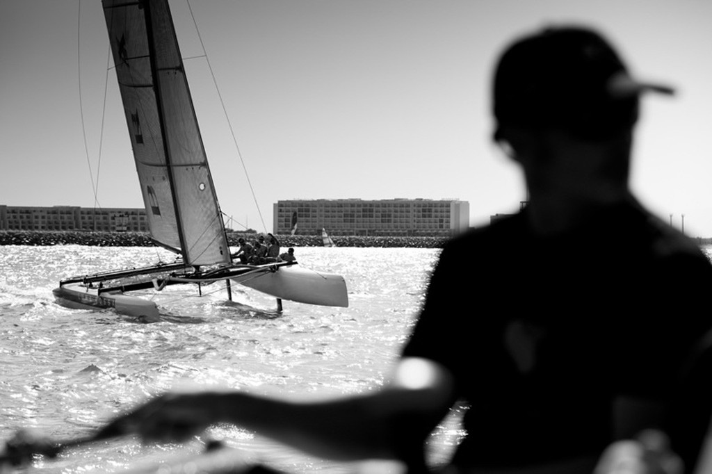 Pictures of the Luna Rossa EX40 catamaran training prior to the start of the 2011 race series<br />
  © Lloyd Images http://lloydimagesgallery.photoshelter.com/