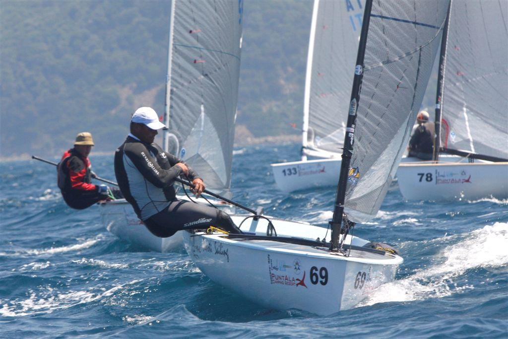 Michael Maier - Finn World Masters 2011 day two photo copyright Marina Prinzivalli taken at  and featuring the  class