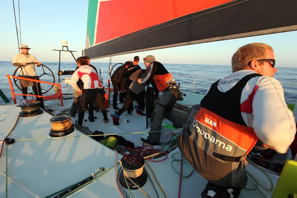 Groupama 4 Qualifier - Volvo Ocean Race 2011-12 &copy; Yann Riou/Groupama Sailing Team /Volvo Ocean Race http://www.cammas-groupama.com/