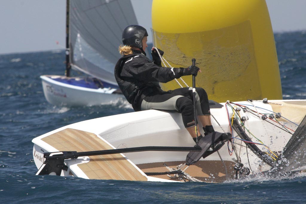 Sabine Breuer - Finn World Masters 2011 day two © Marina Prinzivalli