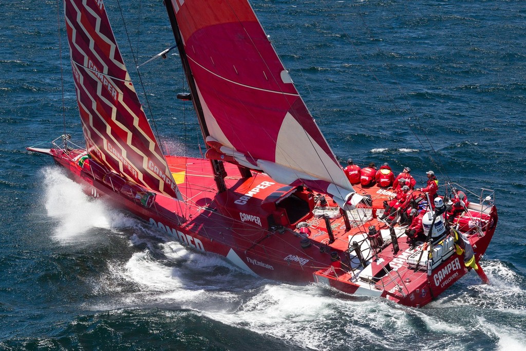 Camper with Emirates Team New Zealand, finishes second on leg 1 of the Volvo Ocean Race 2011-12  © Ian Roman/Volvo Ocean Race http://www.volvooceanrace.com
