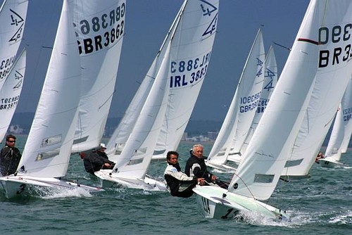 Day 1, 2011 World Flying Fifteen Championships, Hayling Island © Gerald New http://www.sail-world.co.uk