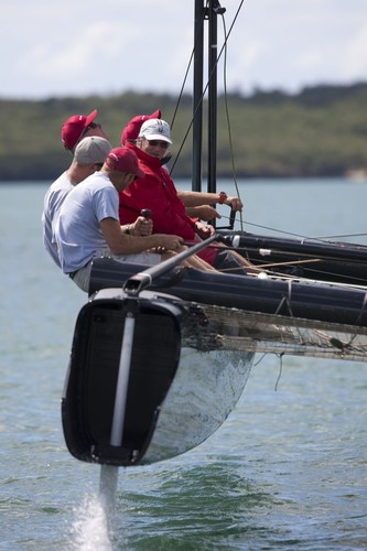 AC45 - likes her crew weight © ACEA - Photo Gilles Martin-Raget http://photo.americascup.com/