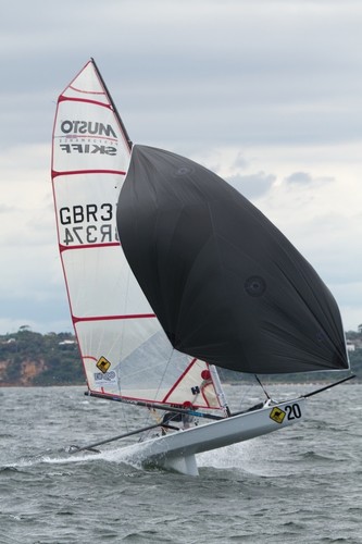 Alistair Kerr (GBR)- 2011 Musto Skiff World Championships, Melbourne - Day 2 © Shane Baker Photographs http://www.shanebaker.net
