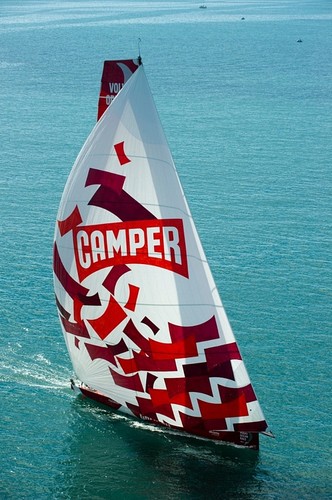 CAMPER with Emirates Team New Zealand, skipper Chris Nicholson takes their new 3rd generation Volvo Open 70 yacht for its first sail in the Hauraki Gulf in New Zealand &copy; Chris Cameron www.chriscameron.co.nz