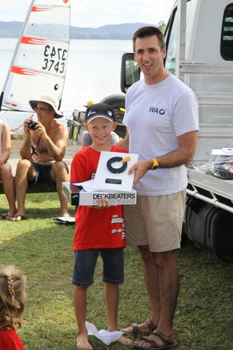 Kiw Sean HERBERT beat all the Aussies to take 1st place in the U12 division - 2011 AusTralian Open BIC Cup © Deb Schutz