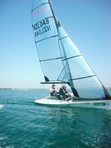 Light winds training in Weymouth - Skandia Sail for Gold &copy; Hanna Morris