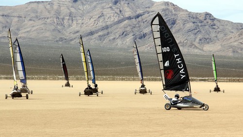 Racing at Ivanpah Dry Lake, CA © Steve Irby