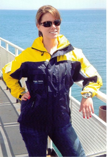Highly functional and fashion-forward Float-Tech, as modeled by my friend Rachael © Ken Baer