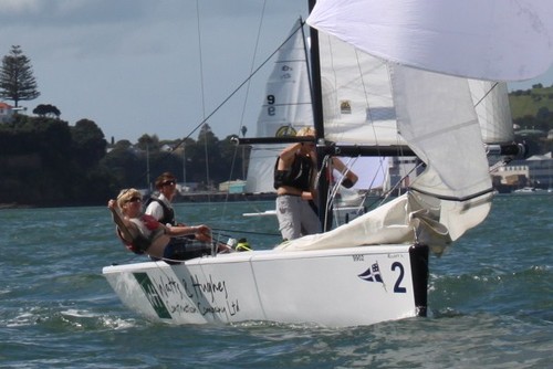 KeriKeri High School team onboard Boat 2. Watts & Hughes - 2011 RNZYS HARKEN Schools Regatta © RNZYS Media