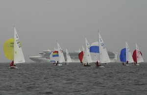The Ocean Liner had had enough of the weather too - and departed. - Dragon World Championships photo copyright  John Curnow taken at  and featuring the  class