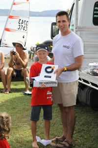 Kiw Sean HERBERT beat all the Aussies to take 1st place in the U12 division - 2011 AusTralian Open BIC Cup photo copyright Deb Schutz taken at  and featuring the  class