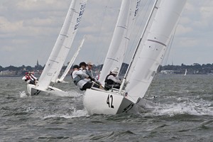 Tango makes her way up to the mark. - 2011 Etchells Victorian State Championships photo copyright  Alex McKinnon Photography http://www.alexmckinnonphotography.com taken at  and featuring the  class