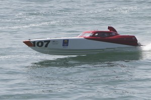'Absolutely Not'returned an average speed of 75mph (120km/hr) to claim victory in Superboat Vee Limited.  - US offshore photo copyright Rodrick Cox taken at  and featuring the  class