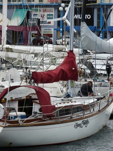 Competitors in the SSANZ Round the North Island race spent Tuesday preparing their yachts ahead of the start of the third leg tomorrow. The yachts are moored in Wellington's Oriental Bay. - SSANZ Round the North Island photo copyright Genevieve Howard taken at  and featuring the  class