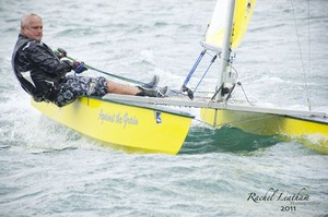 Jocko from Wellington racing hard - 2012 Mitre 10 Mega NZ Paper Tiger National Championships photo copyright Rachel Leatham taken at  and featuring the  class