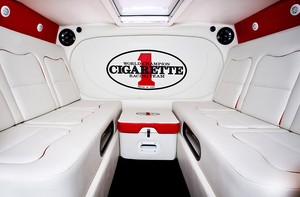 The Cigarette 42 is essentially a day boat, but that does not mean 'slumming it' on an overnight stay. photo copyright Cigarette Racing Team . taken at  and featuring the  class