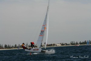 Nacra 5.8, Second Overall - Shane Russell - 33rd Nacra Catamaran Nationals photo copyright Maeve Southall taken at  and featuring the  class