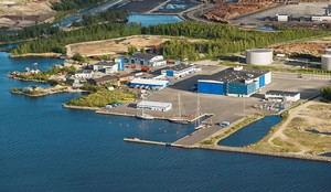 The Nautor yard and marina in Pietarsaari, Finland. photo copyright  Nautor's Swan taken at  and featuring the  class