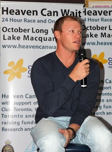Nathan Outteridge - two 49er World Championships and reigning Moth Champion looks forward to London 2012. - Heaven Can Wait Dinner photo copyright  John Curnow taken at  and featuring the  class