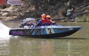 'Gassa' contesting the 2010 Bridge to Bridge was a casualty in the Mildura 100 after a Super Class DNF. - Mildura 100 photo copyright Image supplied . taken at  and featuring the  class