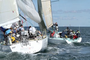 The much larger The Secretary and the all-conquering Toecutter 2. - ORCV Winter Series photo copyright  Alex McKinnon Photography http://www.alexmckinnonphotography.com taken at  and featuring the  class