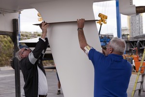 Farr 40 measurers at work at SCM photo copyright  Andrea Francolini Photography http://www.afrancolini.com/ taken at  and featuring the  class
