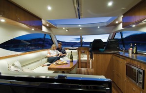 Expansive panoramic windows and huge electric sunroof brings the outdoors in photo copyright Stephen Milne taken at  and featuring the  class