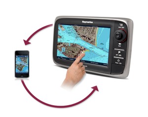 The unit syncs with an iPhone or iPad - who woulda thought? photo copyright Raymarine Sales taken at  and featuring the  class