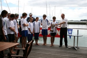 Prizegiving - Harken Auckland Schools Cup Team Racing - 420&rsquo;s at BBYC photo copyright Tait Photography Johnston taken at  and featuring the  class