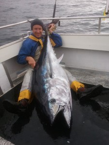 A Tasmanian angler with a 144kg blue thumper! photo copyright Carl Hyland - copyright taken at  and featuring the  class