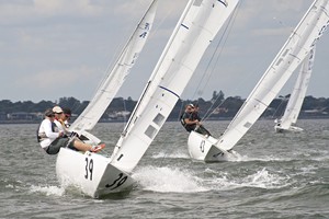 Perfect Balance working uphill. - 2011 Etchells Victorian State Championships photo copyright  Alex McKinnon Photography http://www.alexmckinnonphotography.com taken at  and featuring the  class