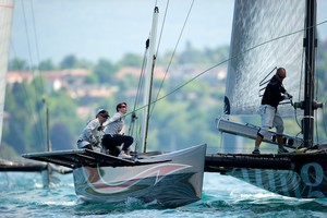 Alinghi team during the 2nd day of Vulcain Trophy, Grand Prix Les Ambassadeurs D35  - Vulcain Trophy, Grand Prix Les Ambassadeurs D35 photo copyright Chris Schmid/ Eyemage Media (copyright) http://www.eyemage.ch taken at  and featuring the  class