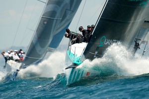 AUDI MEDCUP CIRCUIT, CASCAIS, PORTUGAL, MAY 20TH 2011: Day 3 - TP52 Race. Quantum Racing (USA), the fleet race of the Cascais Trophy, Audi MedCup Circuit. (Photo by Chris Schmid / Eyemage Media, all right reserved) photo copyright Chris Schmid/ Eyemage Media (copyright) http://www.eyemage.ch taken at  and featuring the  class