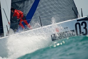 AUDI MEDCUP CIRCUIT, CASCAIS, PORTUGAL, MAY 22ND 2011: Day 5 - TP52 Race. Synergy (RUS), the fleet race of the Cascais Trophy, Audi MedCup Circuit. (Photo by Chris Schmid / Eyemage Media, all right reserved) - Audi Medcup Day 5 photo copyright Chris Schmid/ Eyemage Media (copyright) http://www.eyemage.ch taken at  and featuring the  class