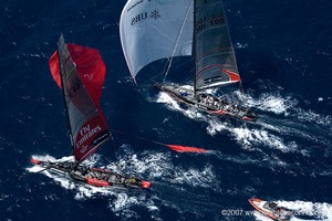 34th America's Cup photo copyright Leighton O'Connor http://www.leightonphoto.com/ taken at  and featuring the  class