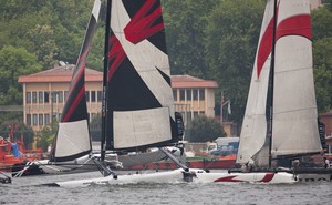 Alinghi and Team Extreme Crash - Extreme Sailing Series 2011 photo copyright Mark Lloyd http://www.lloyd-images.com taken at  and featuring the  class