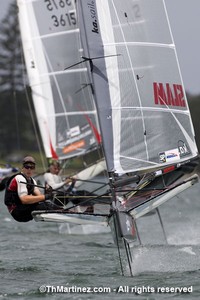 11_01683  ©ThMartinez/Sea&Co.  BELMONT - NEW SOUTH WALES. AUSTRALIA . 11 January 2011. DAY 4. First day of final races.
PETER BURLING (NZL 3687 )


 photo copyright TH Martinez/Sea&Co/onEdition taken at  and featuring the  class
