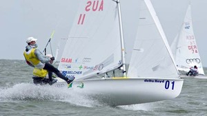 Mathew Belcher and Malcolm Page competing in the 470 Class at the Delta Lloyd Regatta 2011 photo copyright SW taken at  and featuring the  class