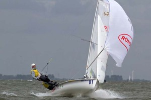 Mathew Belcher and Malcolm Page competing in the 470 Class at the Delta Lloyd Regatta 2011 photo copyright SW taken at  and featuring the  class