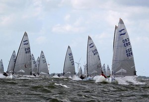 Ivan Kljakovic Gaspic leads downwind. Finns days 1 Delta Lloyd Regatta 2011 photo copyright Wieringa Photography taken at  and featuring the  class