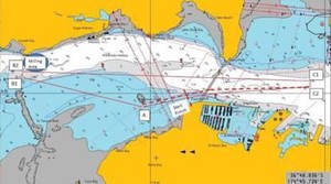 A map of the race course in Auckland - New Zealand Offshore Powerboat Series 2011 photo copyright SW taken at  and featuring the  class