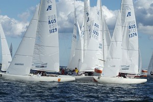 Rex Gorell Prestige Etchells Australian Championships 2011, Royal Geelong Yacht Club (AUS)- BUSY AT THE GATE
 photo copyright Teri Dodds http://www.teridodds.com taken at  and featuring the  class