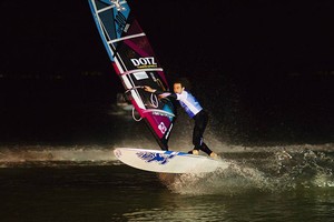 Akgazciyan in the groove - PWA Surf World Cup (Podersdorf) 2011 photo copyright  John Carter / PWA http://www.pwaworldtour.com taken at  and featuring the  class